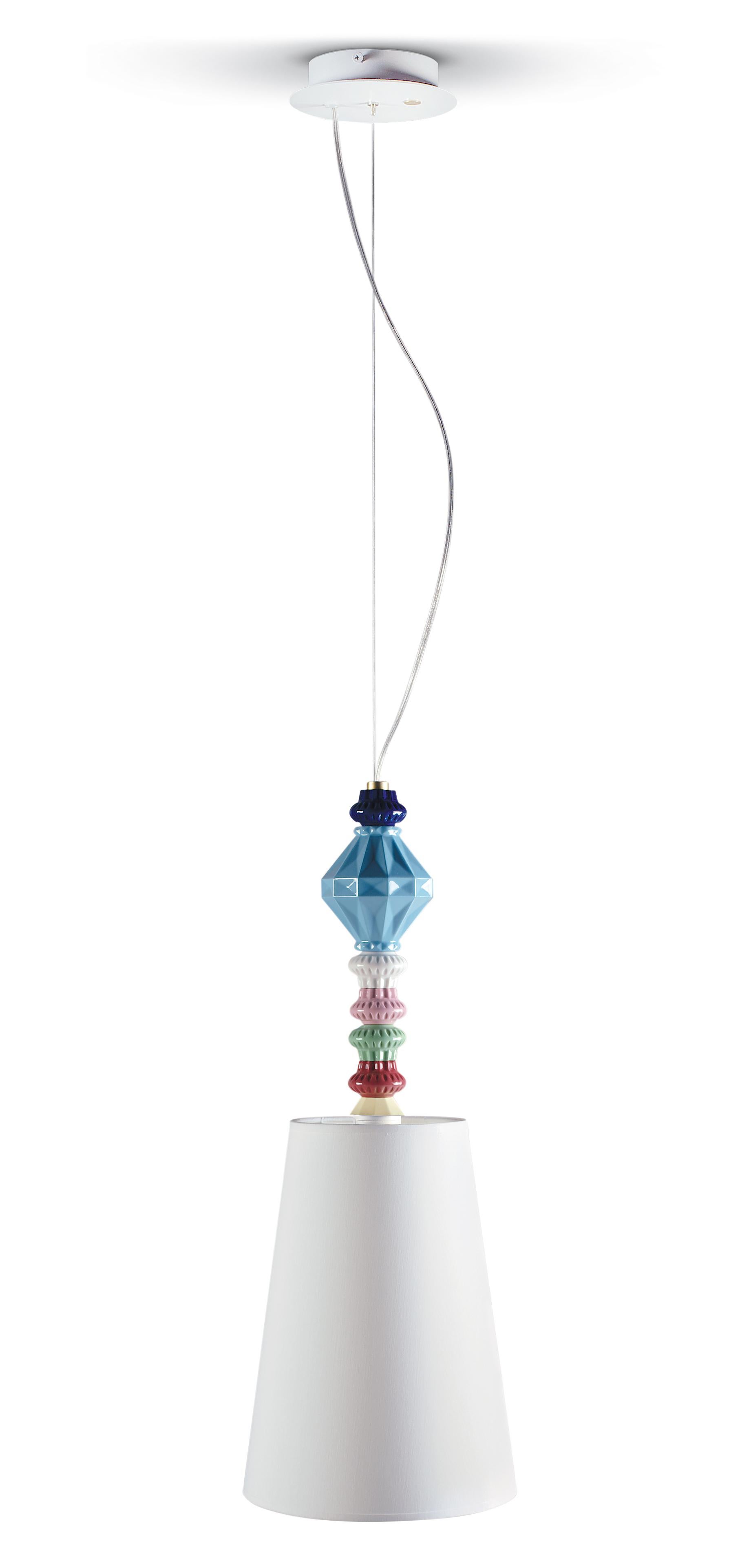 Multi (Multicolor) Lladro Belle de Nuit Ceiling Lamp I by