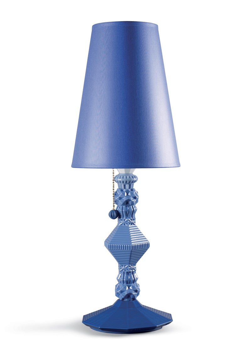 For Sale: Blue Lladro Belle de Nuit Table Lamp