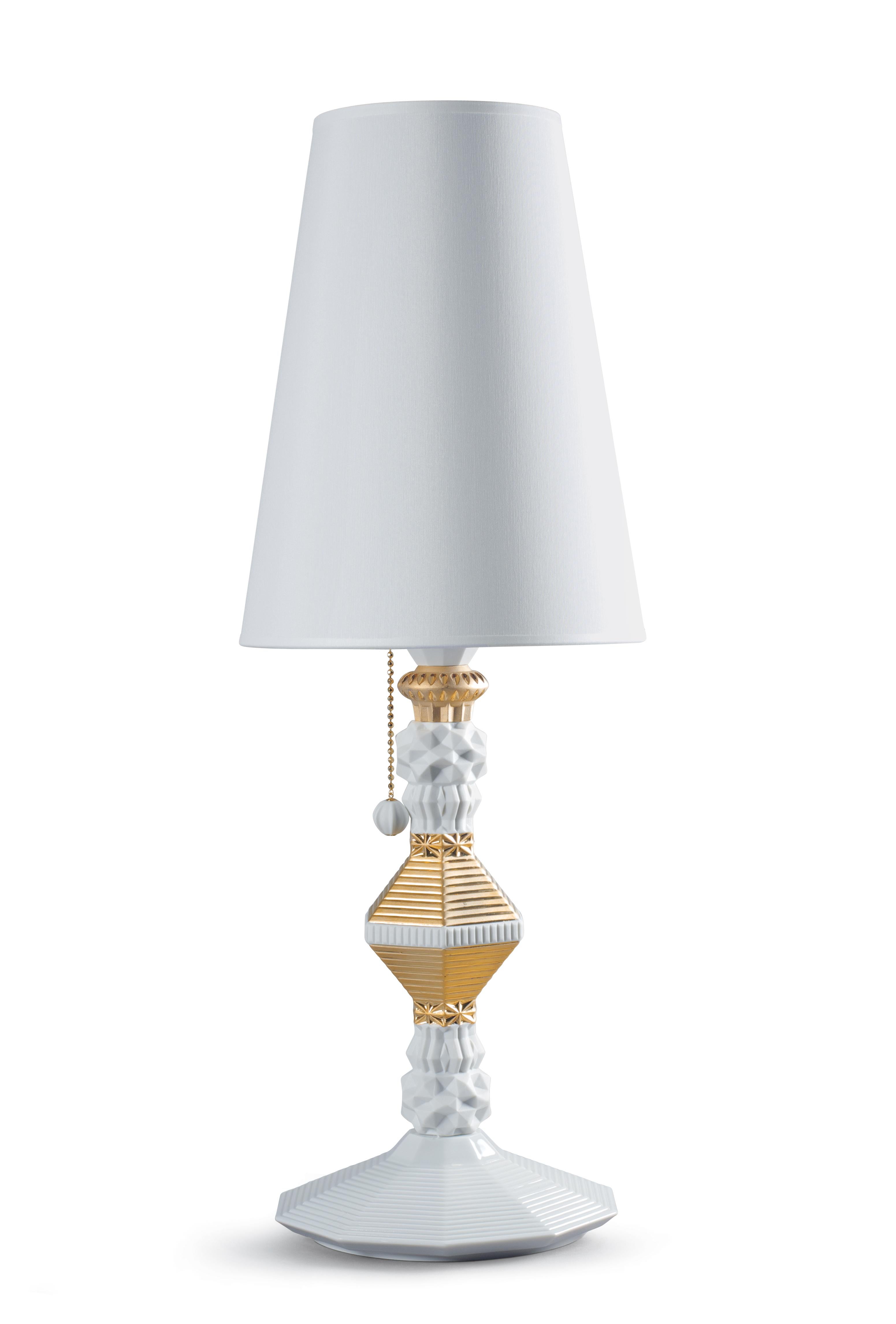 En vente : Gold Lampe de table Lladro Belle de Nuit