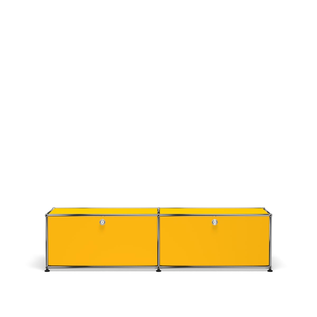 En vente : Yellow (Golden Yellow) Système de stockage USM Haller Media B218