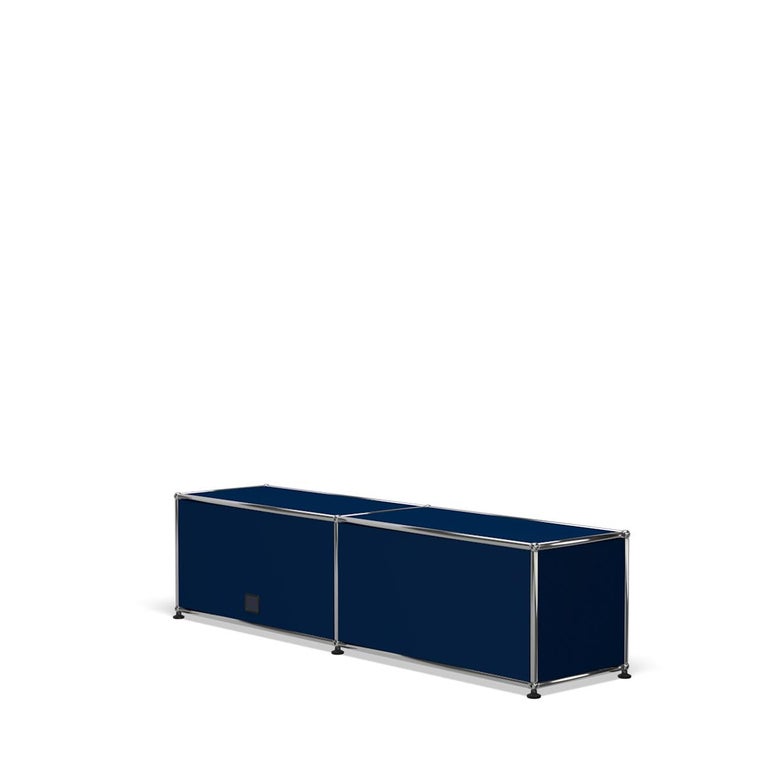For Sale: Blue (Steel Blue) USM Haller Media B218 Storage System 4
