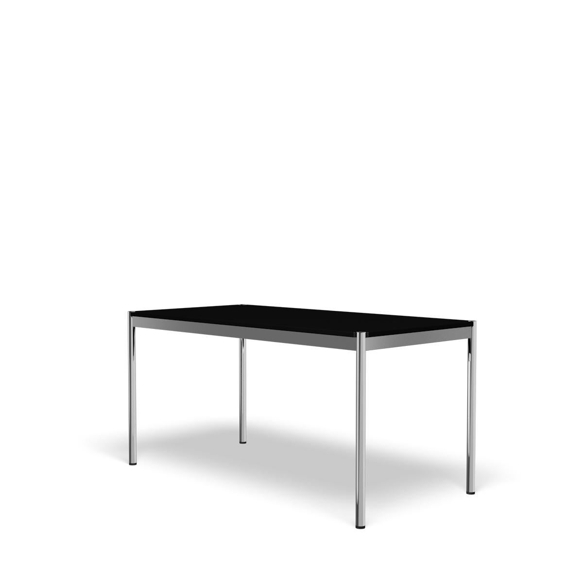 Im Angebot: USM Haller Tisch T59, Black (Black Linoleum) 2