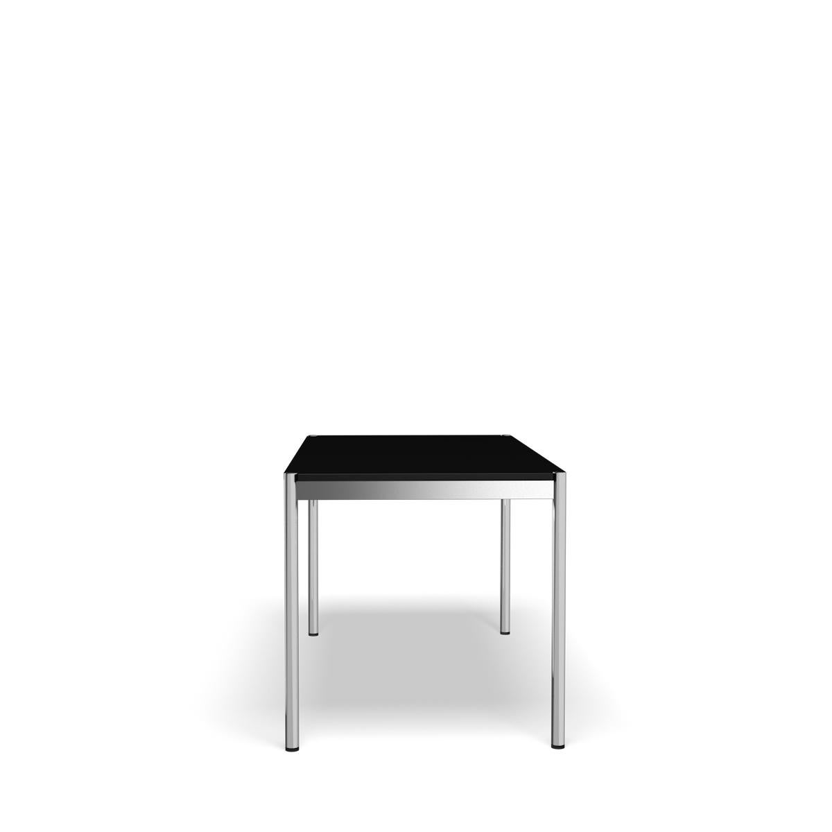 Im Angebot: USM Haller Tisch T59, Black (Black Linoleum) 3