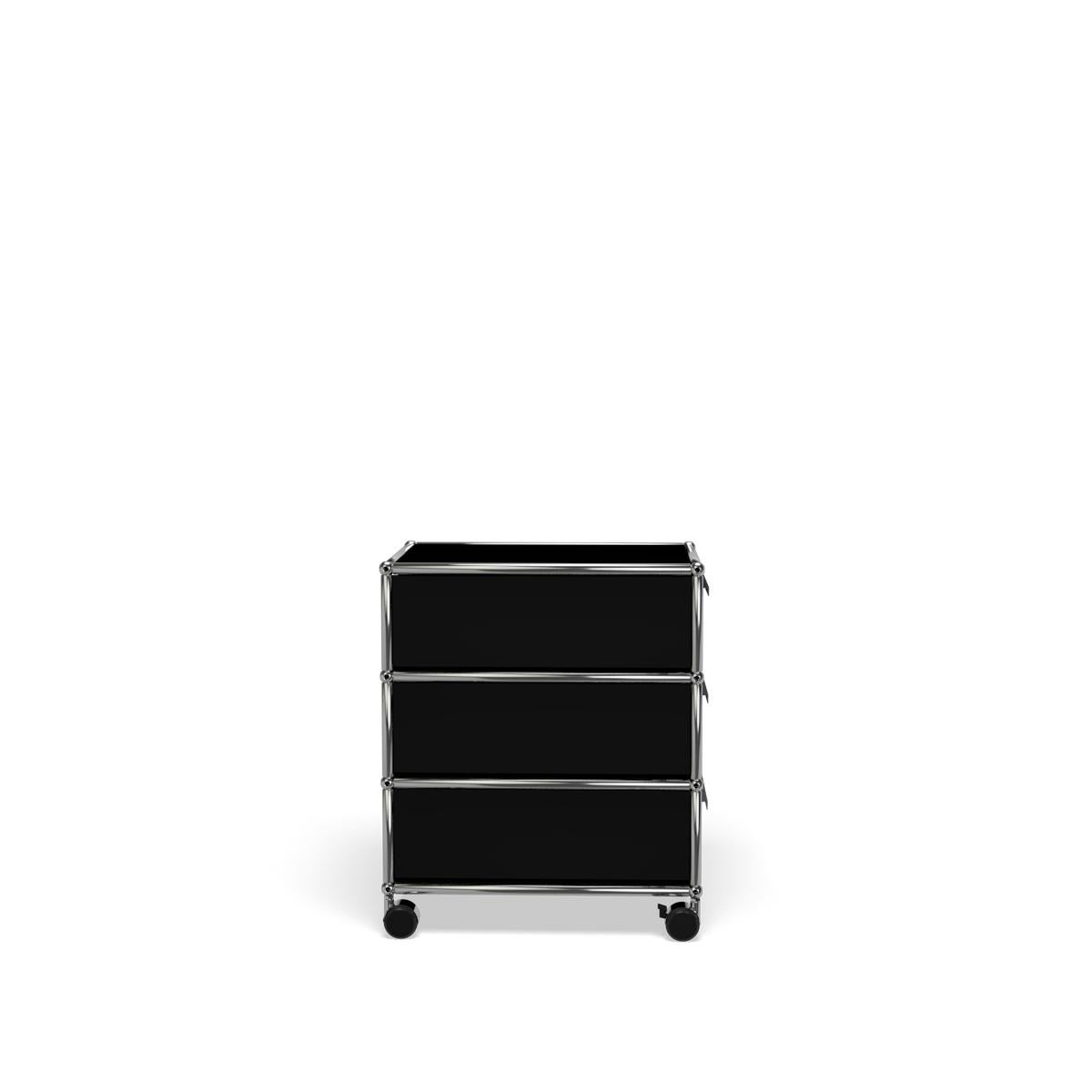 For Sale: Black (Graphite Black) USM Haller Pedestal V Storage System 3