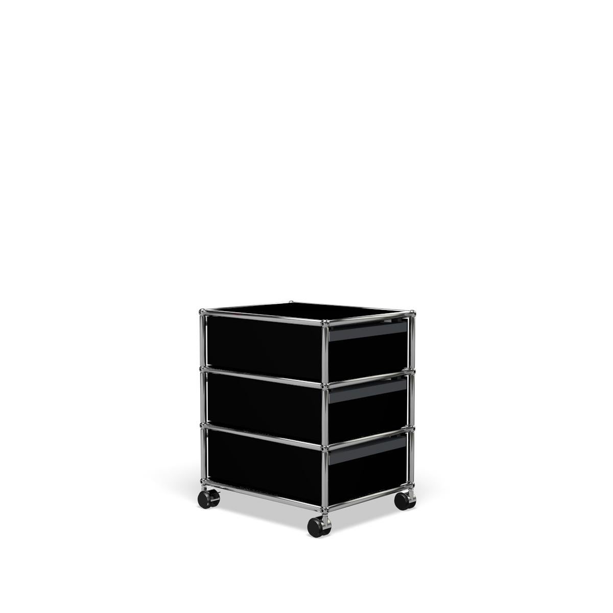 For Sale: Black (Graphite Black) USM Haller Pedestal V Storage System 5