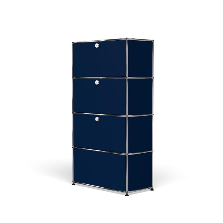 For Sale: Blue (Steel Blue) USM Haller Storage S118A Storage System 2