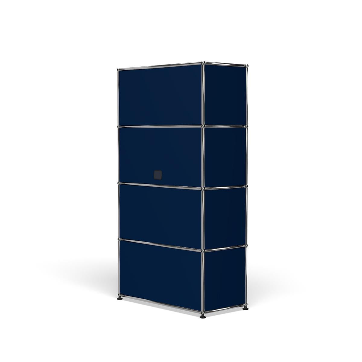 Blue (Steel Blue) USM Haller Storage S118A Storage System 5