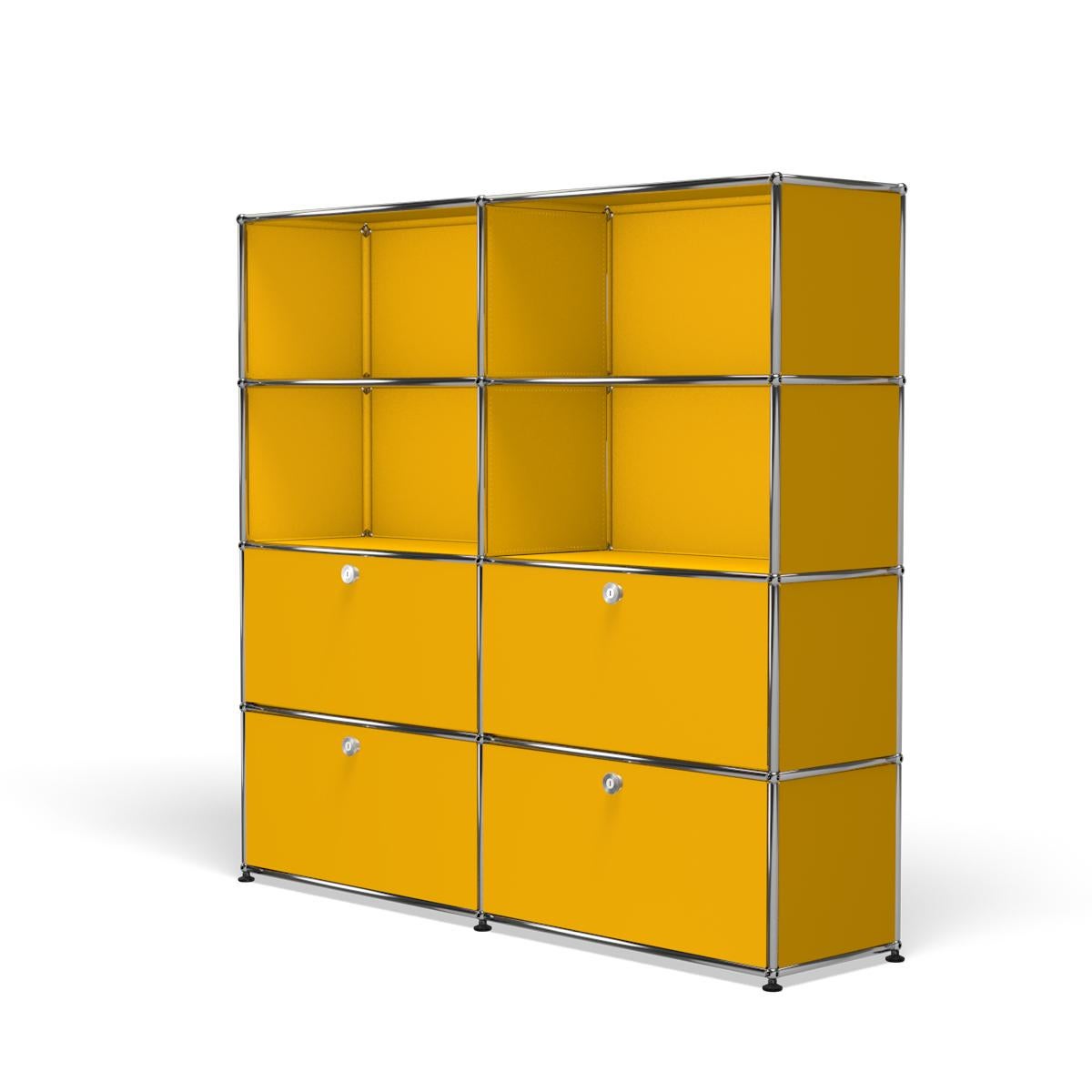 Im Angebot: USM Haller Storage S2 Aufbewahrungssystem, Yellow (Golden Yellow) 2