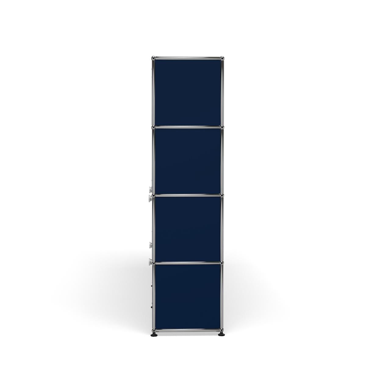 En vente : Blue (Steel Blue) Système de rangement de rangement S2 USM Haller 3