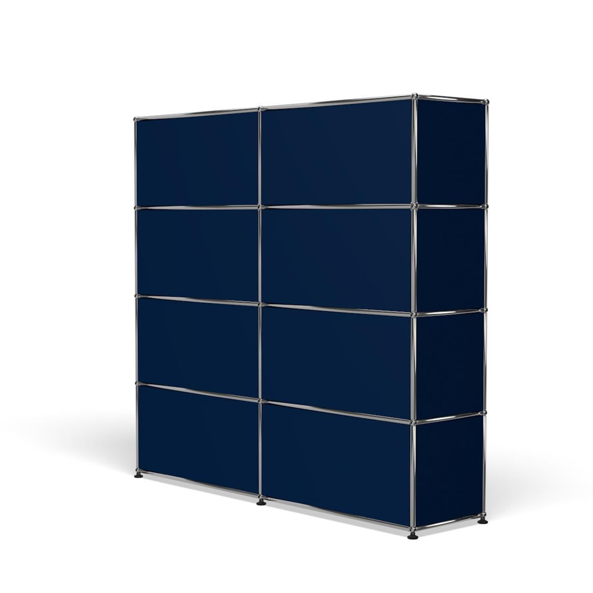 Im Angebot: USM Haller Storage S2 Aufbewahrungssystem, Blue (Steel Blue) 5