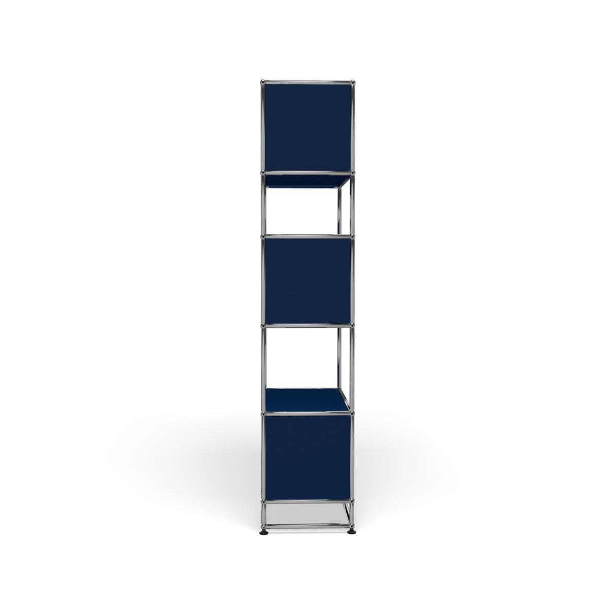 En vente : Blue (Steel Blue) Étagère de hall d'entrée USM RE119 3