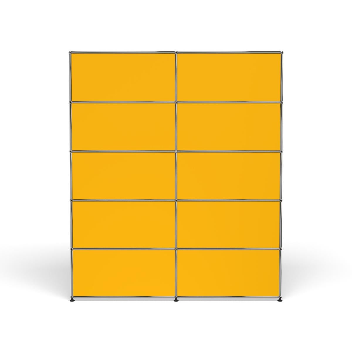 En vente : Yellow (Golden Yellow) Système de stockage USM R2 Shelving 4
