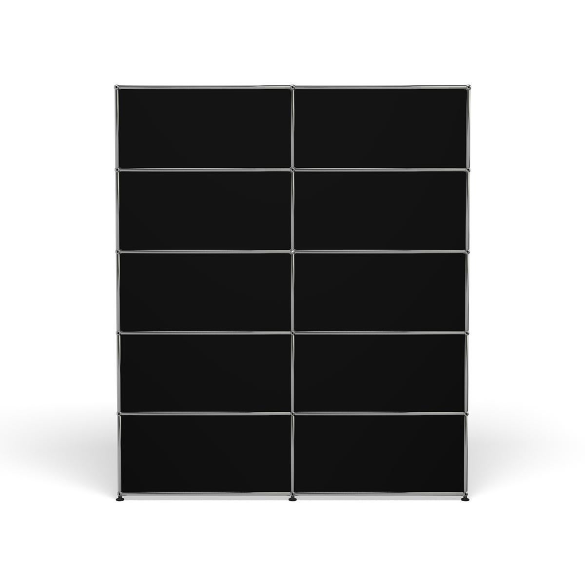 En vente : Black (Graphite Black) Système de stockage USM R2 Shelving 4