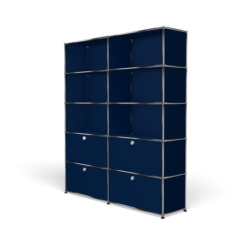For Sale: Blue (Steel Blue) USM  Shelving R2 Storage System 2