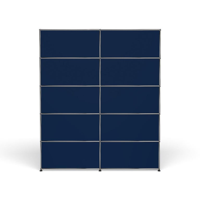 For Sale: Blue (Steel Blue) USM  Shelving R2 Storage System 4