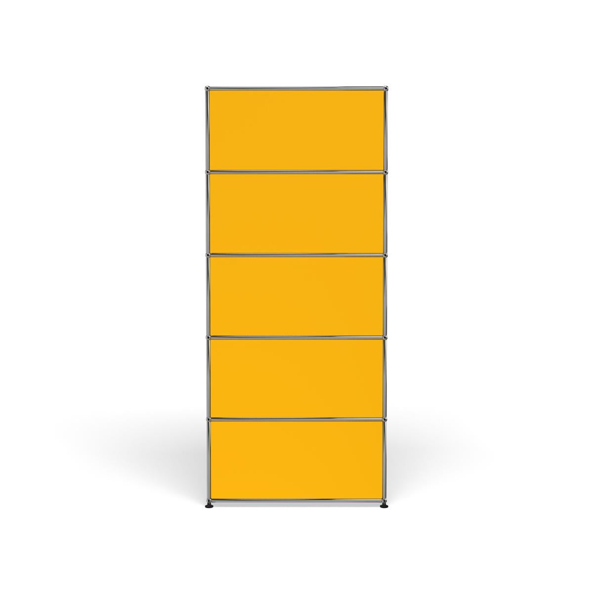 For Sale: Yellow (Golden Yellow) USM Haller Shelving R1 Storage System 4