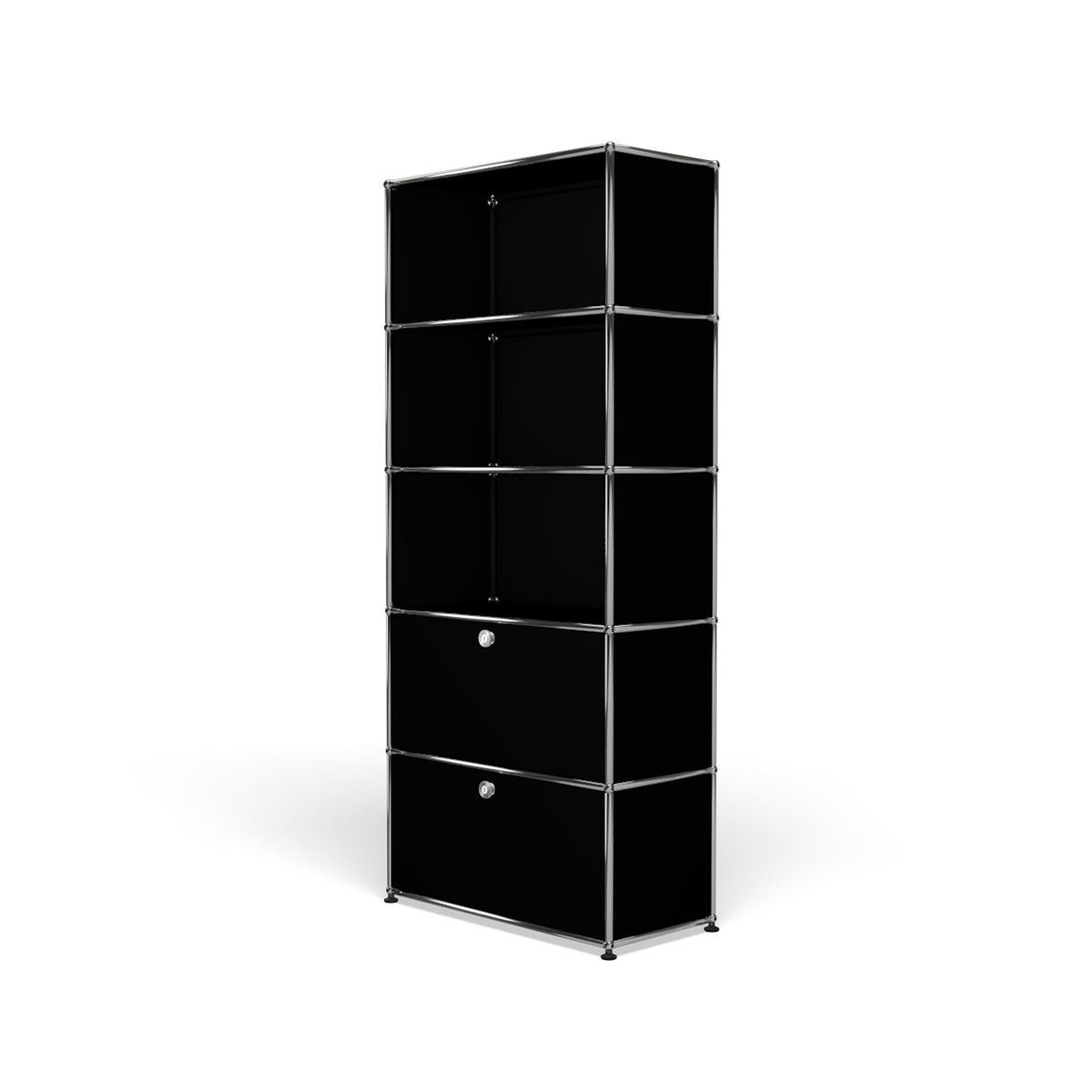 For Sale: Black (Graphite Black) USM Haller Shelving R1 Storage System 2