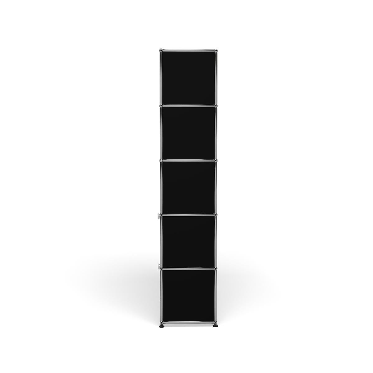En vente : Black (Graphite Black) USM Haller Système d'étagères R1 3