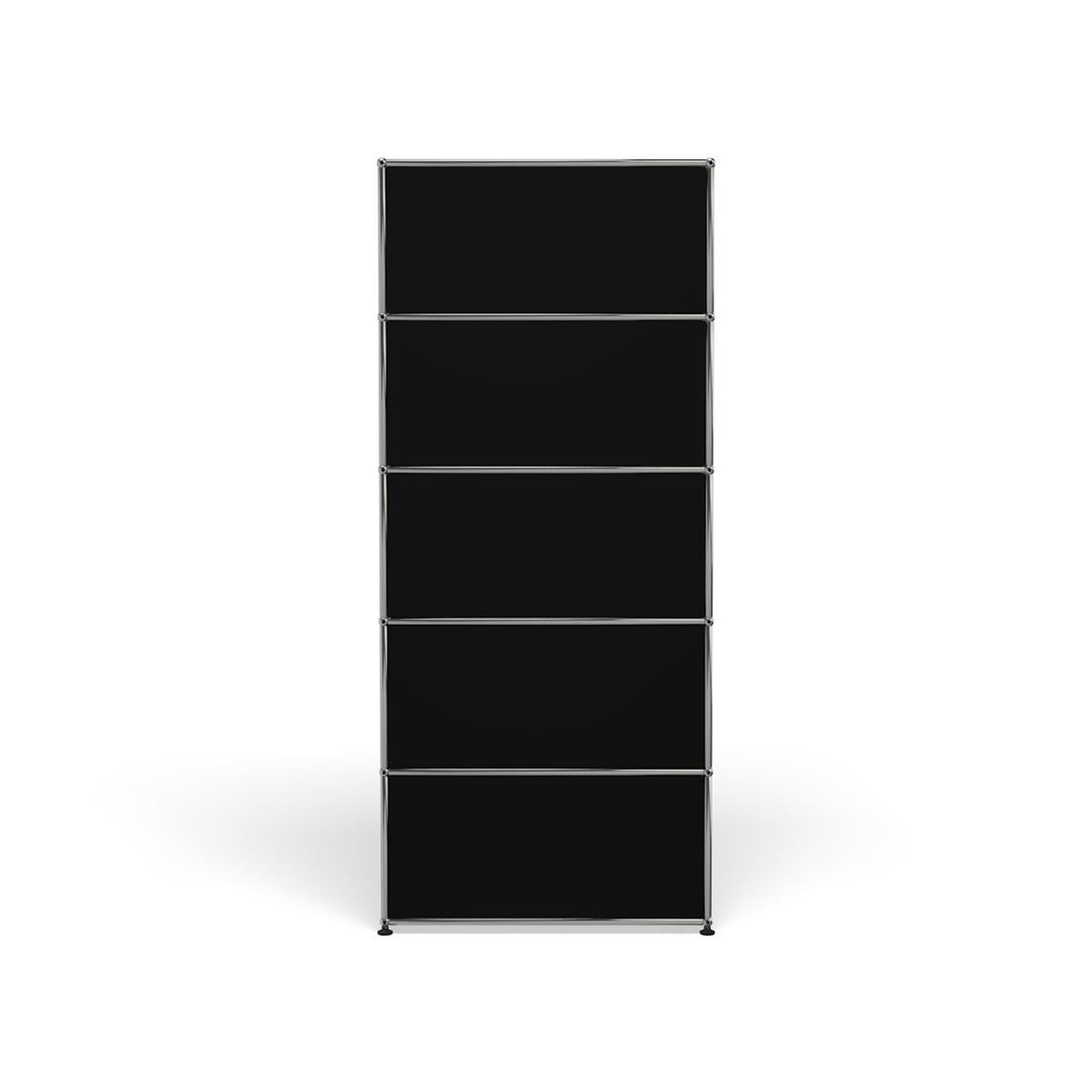 For Sale: Black (Graphite Black) USM Haller Shelving R1 Storage System 4