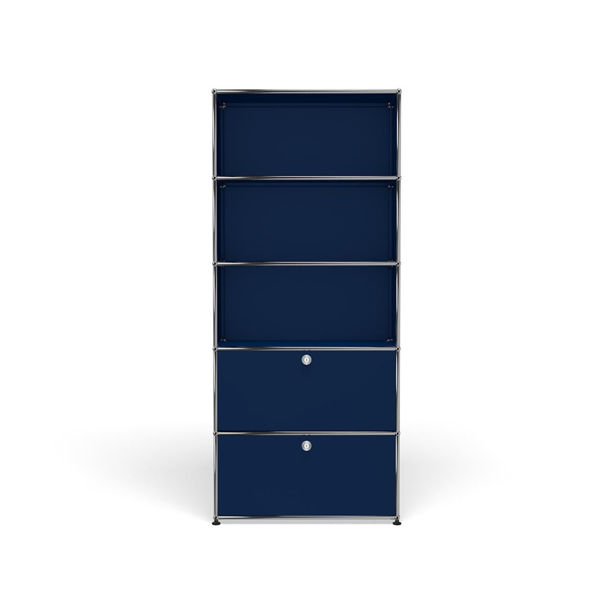 For Sale: Blue (Steel Blue) USM Haller Shelving R1 Storage System