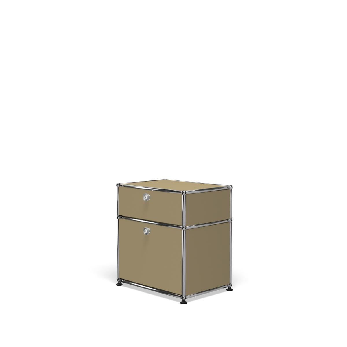 En vente : Beige Table de nuit USM Haller P1 système de rangement 2