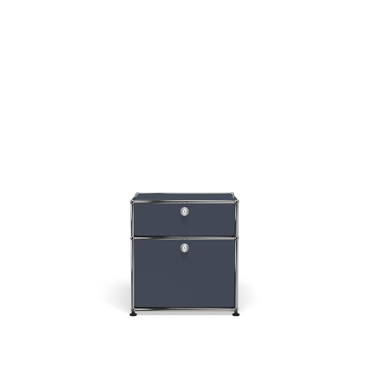 For Sale: Gray (Anthracite) USM Haller Nightstand P1 Storage System