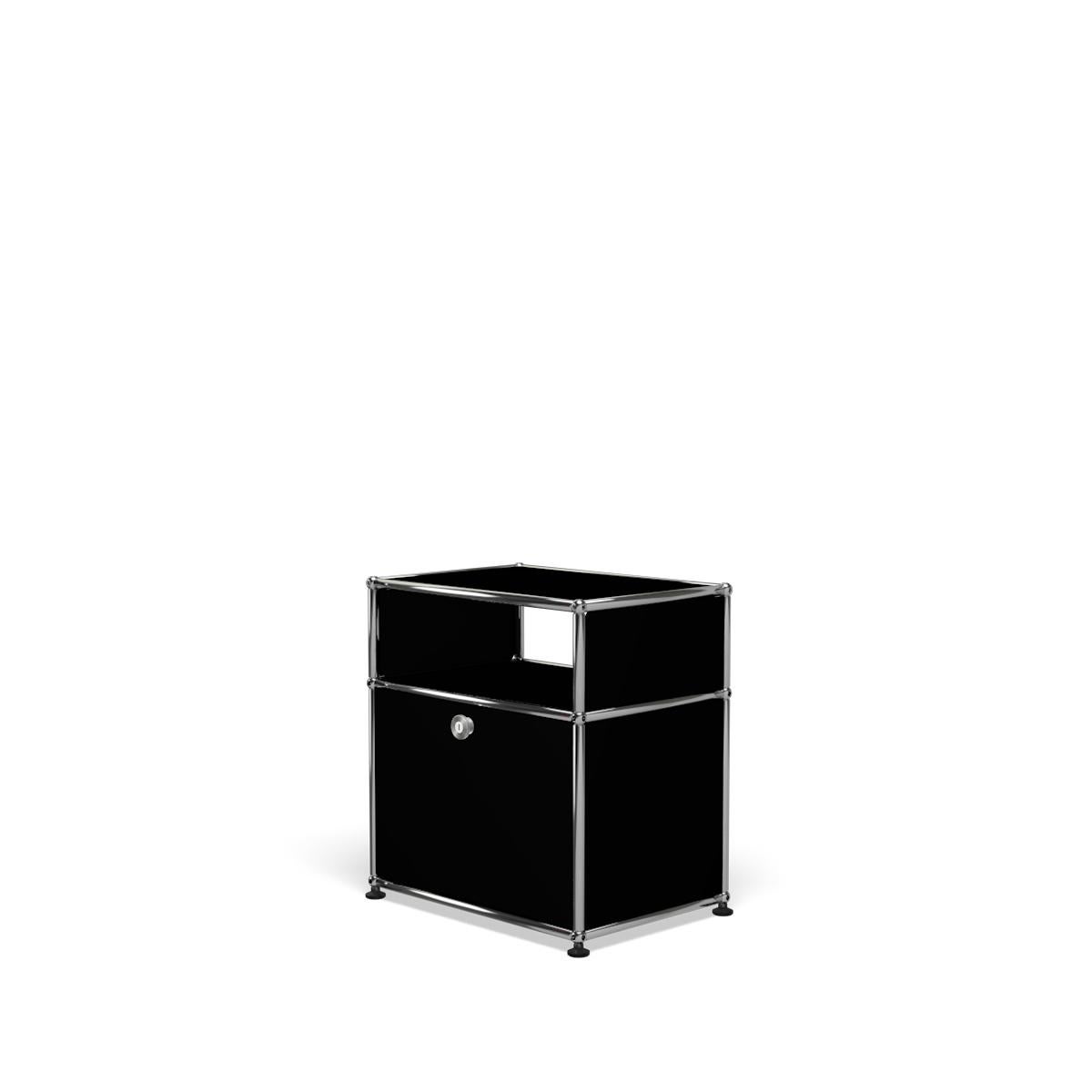 For Sale: Black (Graphite Black) USM Haller Nightstand P Storage System 2