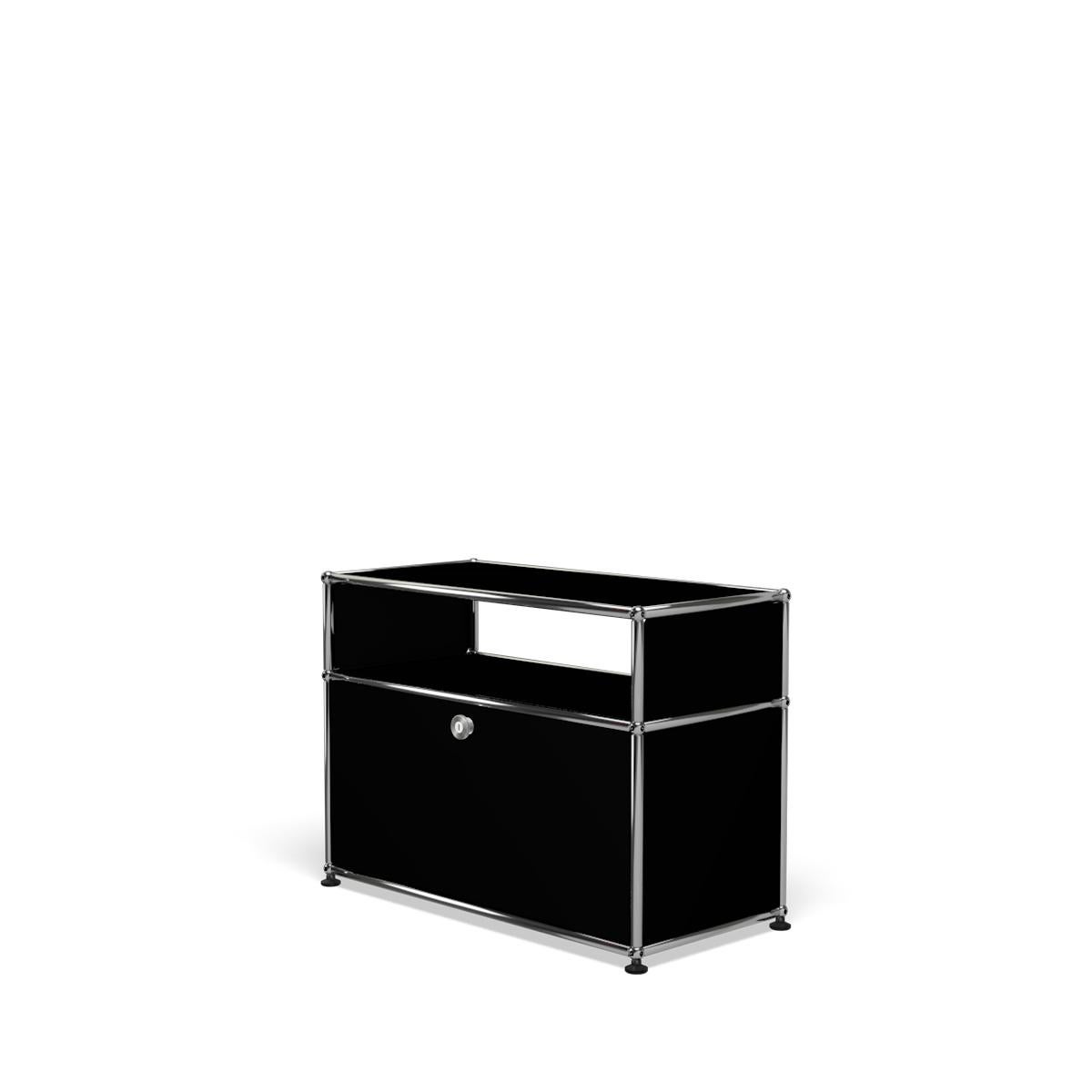 For Sale: Black (Graphite Black) USM Haller Side Table O118 2