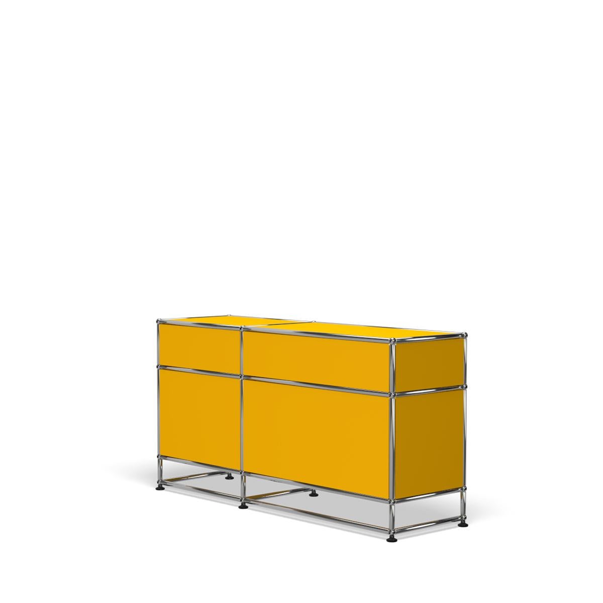in vendita: Yellow (Golden Yellow) Sistema di archiviazione Usm Haller Media O3 5