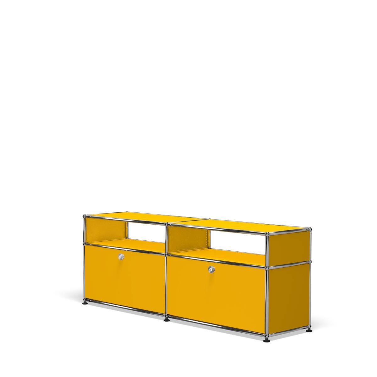 En vente : Yellow (Golden Yellow) USM Haller Media Système de stockage O2 2