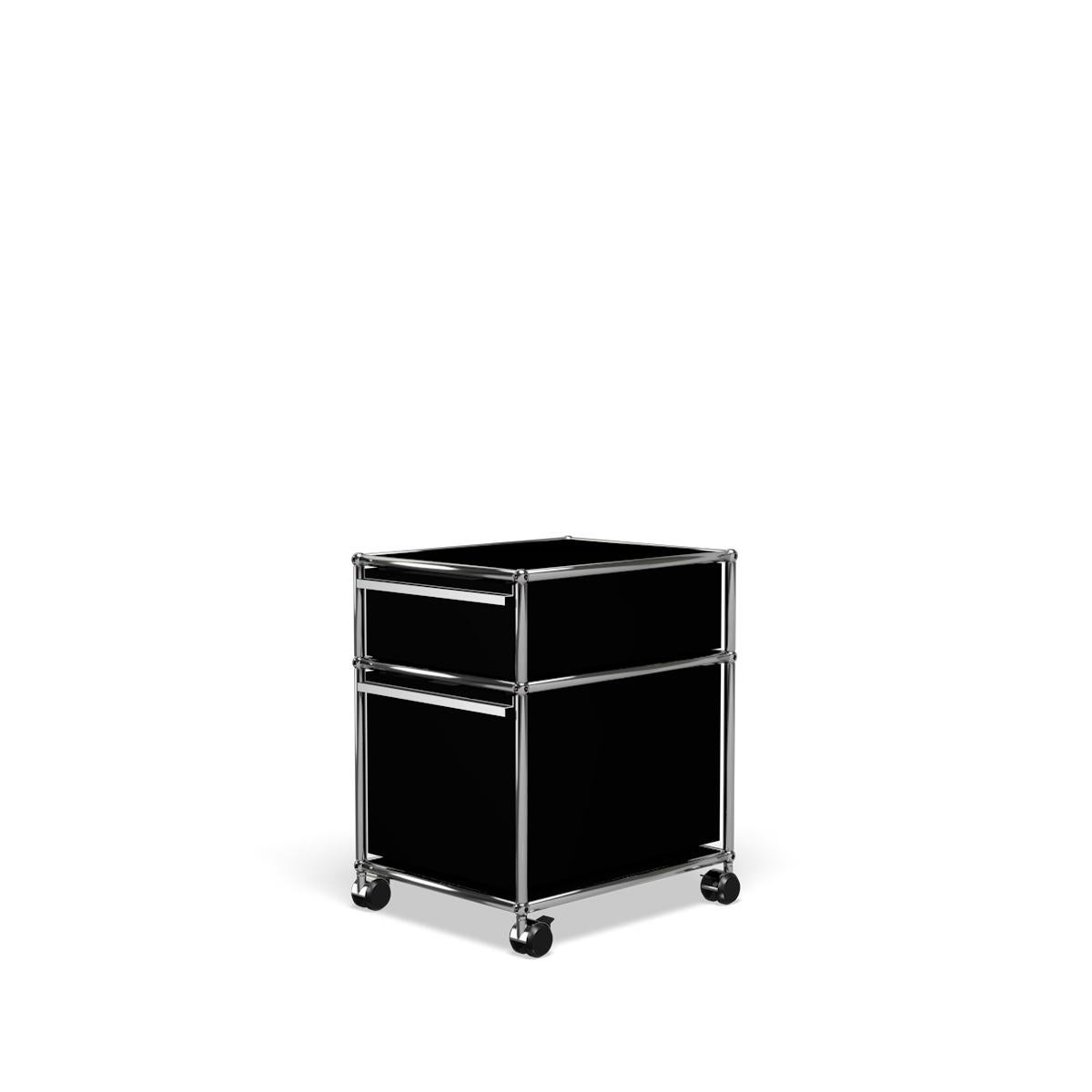 For Sale: Black (Graphite Black) USM Haller Pedestal M Storage System 2