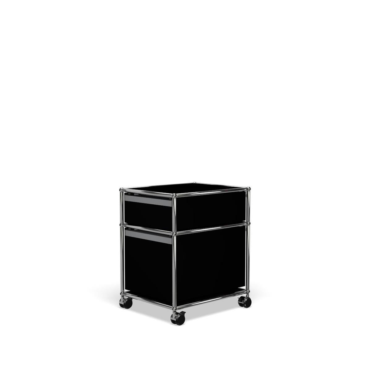 For Sale: Black (Graphite Black) USM Haller Pedestal M Storage System 5