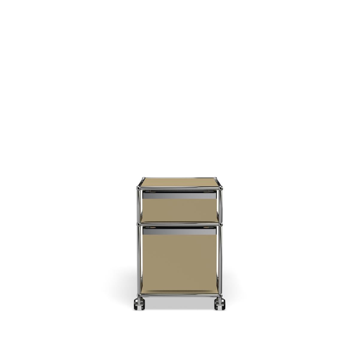 En vente : Beige Système de rangement USM Haller Pedestal M 4