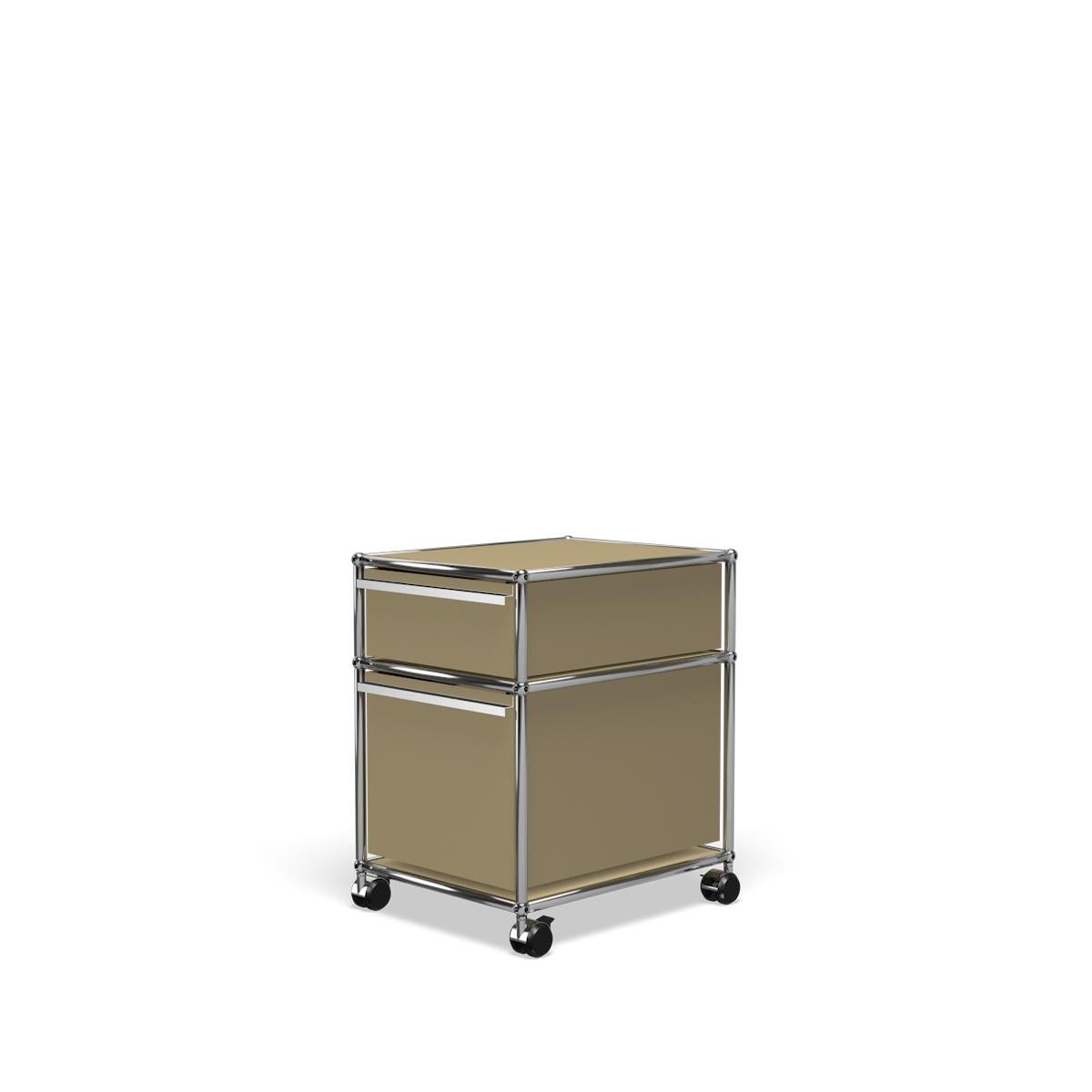 En vente : Beige Système de rangement USM Haller Pedestal M 2