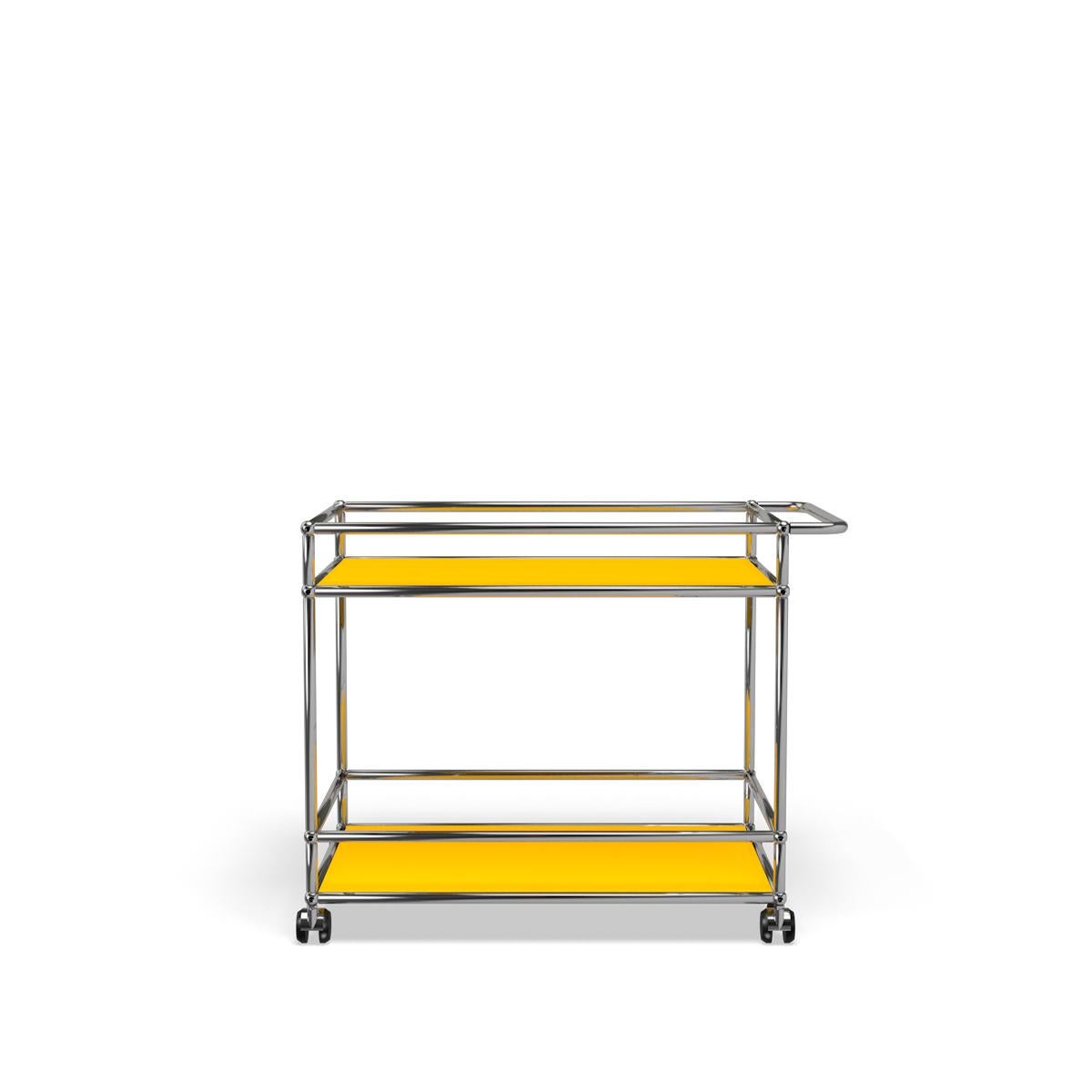 For Sale: Yellow (Golden Yellow) USM Haller Serving Cart L 18