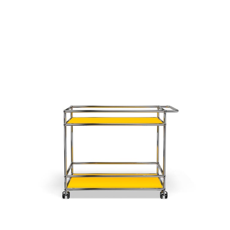 For Sale: Yellow (Golden Yellow) USM Haller Serving Cart L118