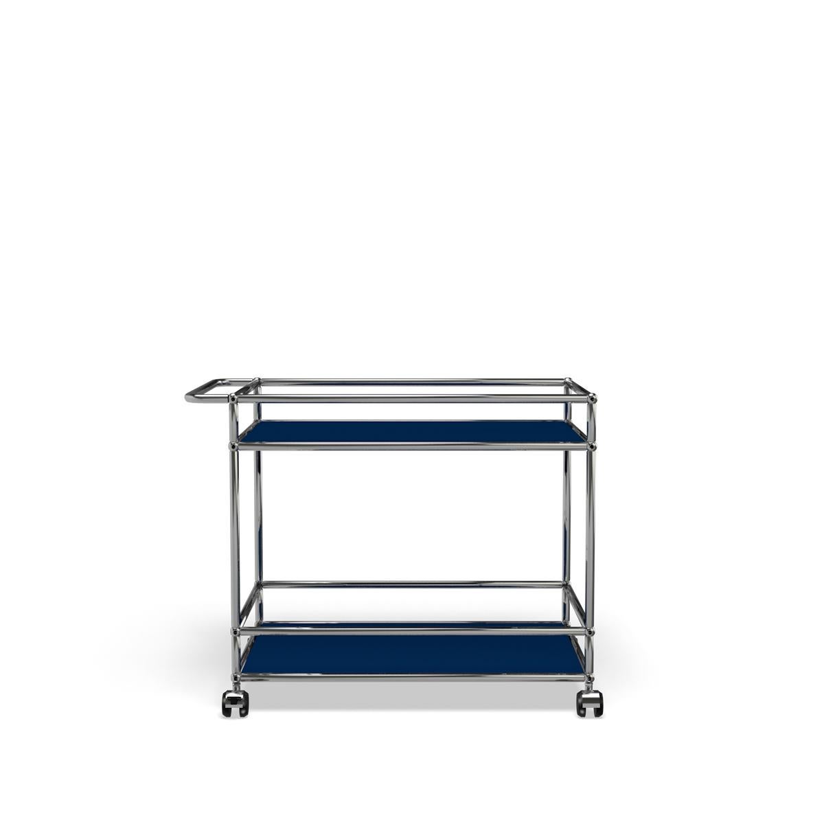 For Sale: Blue (Steel Blue) USM Haller Serving Cart L 18 4