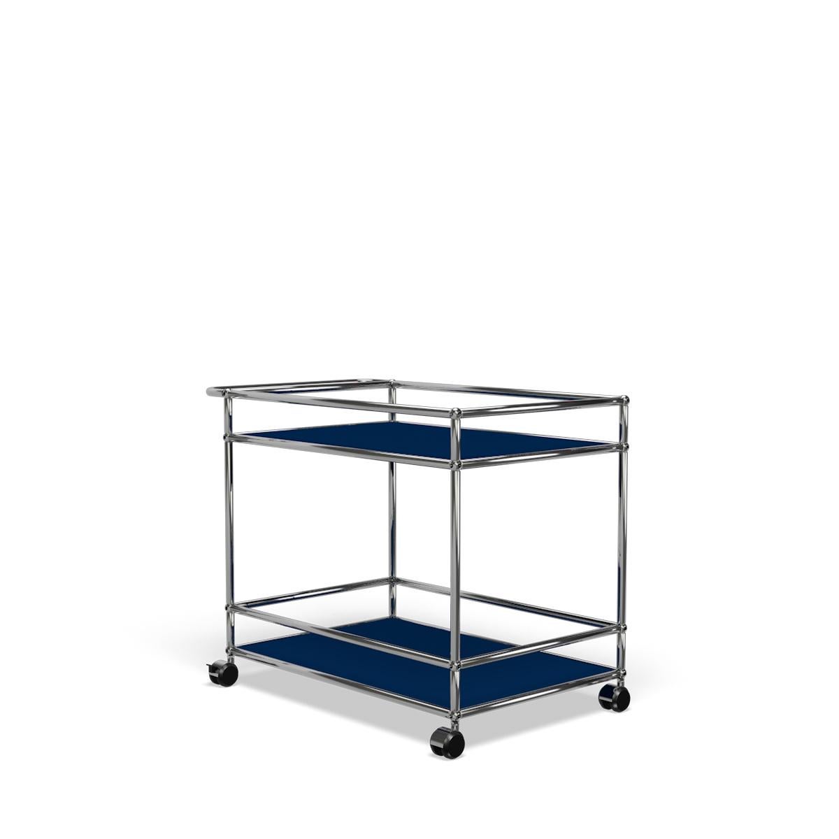 For Sale: Blue (Steel Blue) USM Haller Serving Cart L 18 5