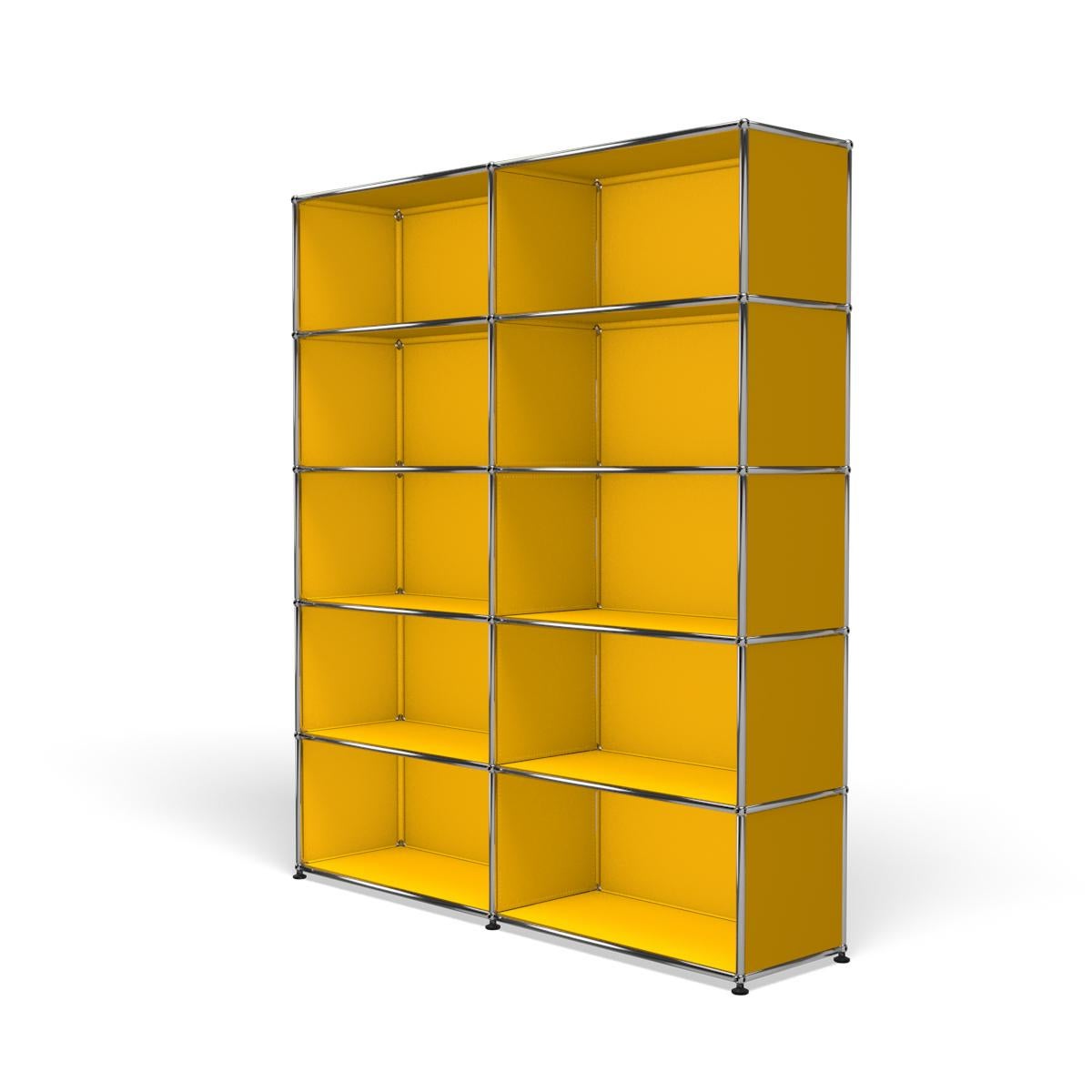 For Sale: Yellow (Golden Yellow) USM Haller Shelving H2 Storage System 2