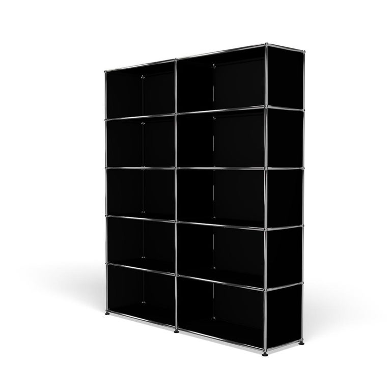 For Sale: Black (Graphite Black) USM Haller Shelving H2 Storage System 2