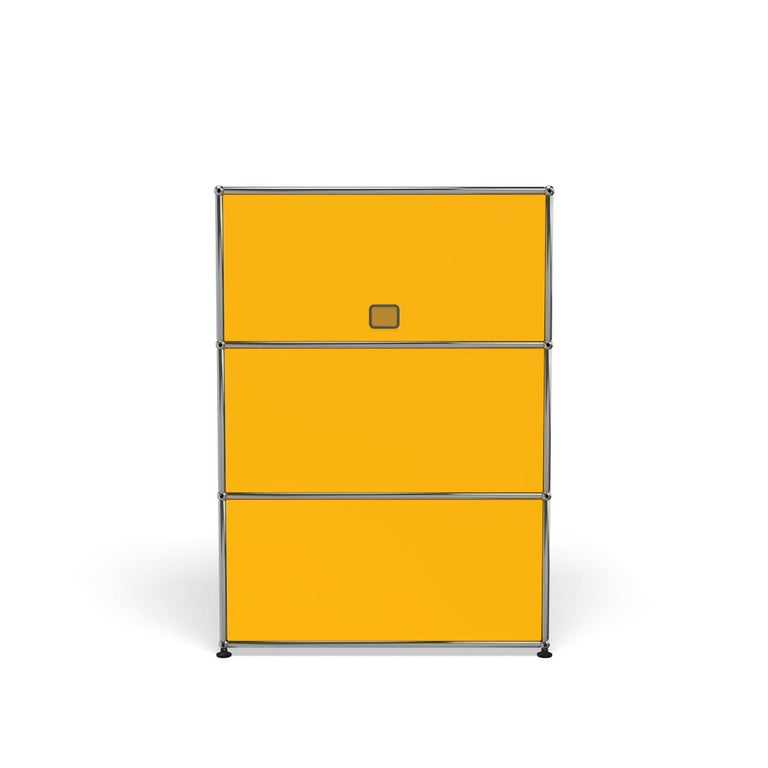For Sale: Yellow (Golden Yellow) USM Haller Storage G118 Storage System 4
