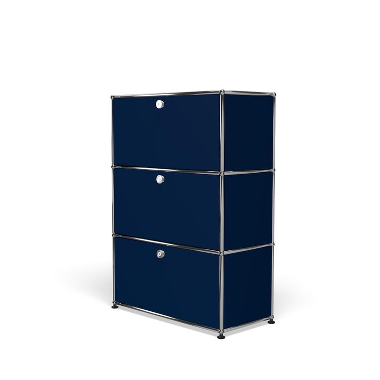 For Sale: Blue (Steel Blue) USM Haller Storage G118 Storage System 2