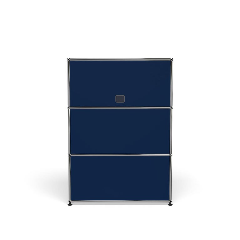 For Sale: Blue (Steel Blue) USM Haller Storage G118 Storage System 4