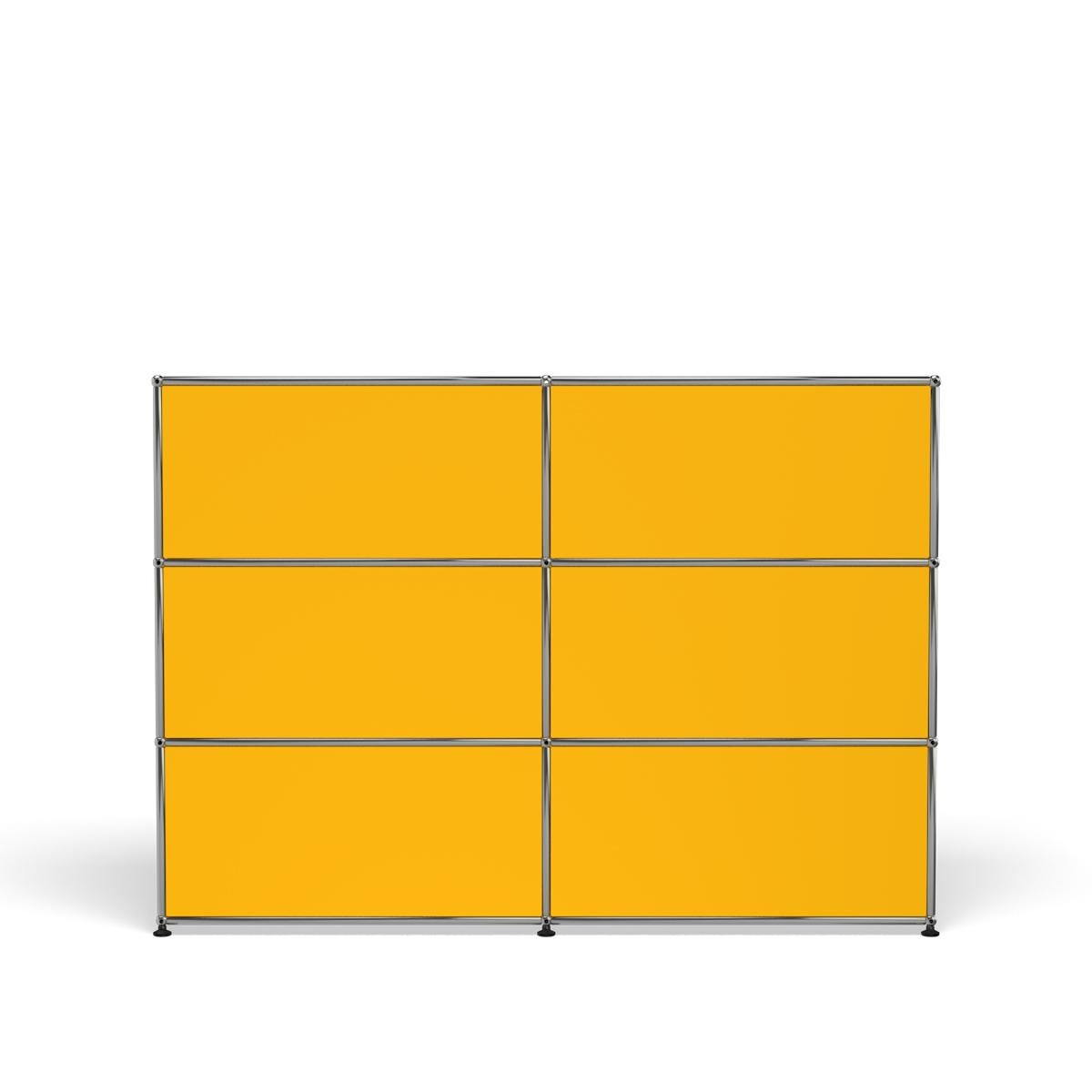 Im Angebot: USM Haller Storage G2A Aufbewahrungssystem, Yellow (Golden Yellow) 4