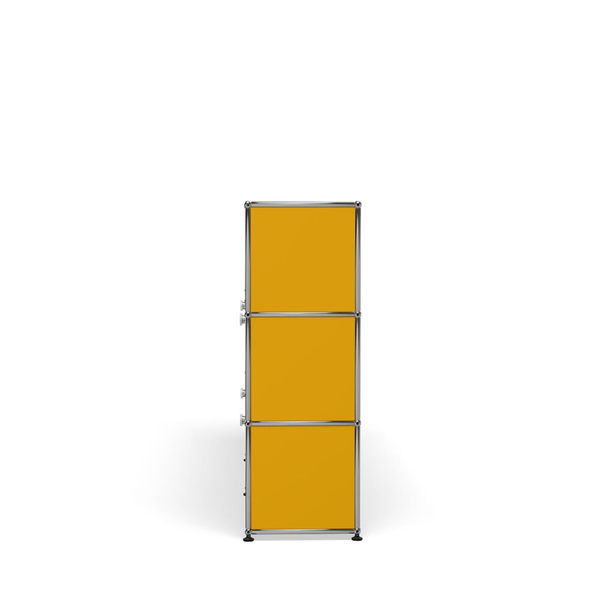 En vente : Yellow (Golden Yellow) Système de stockage Usm Haller G2A 3