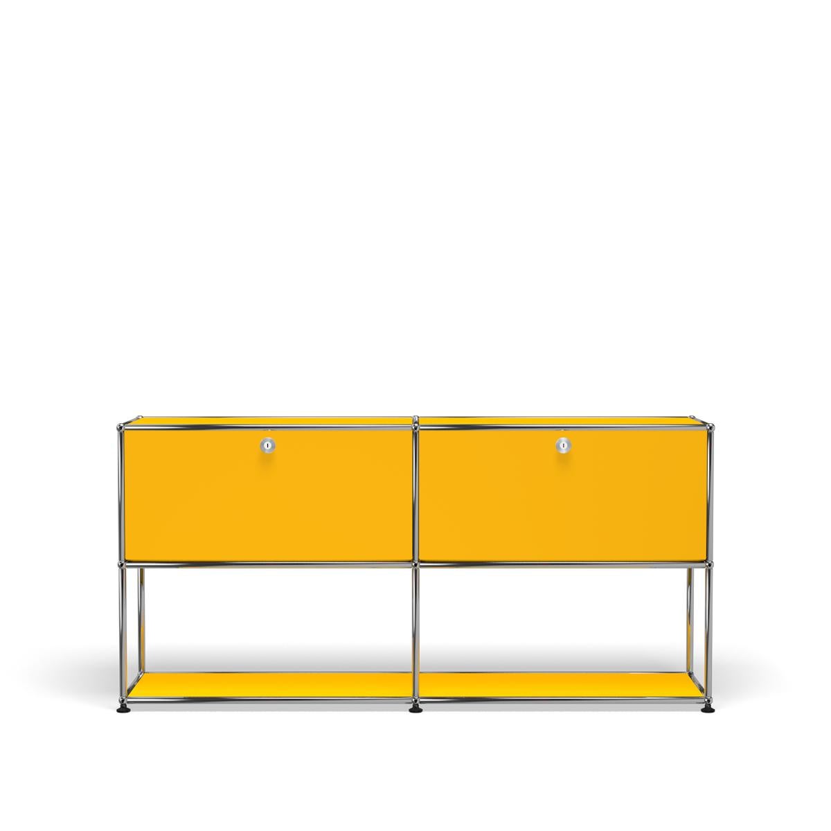 For Sale: Yellow (Golden Yellow) USM Haller Credenza F2 Storage System