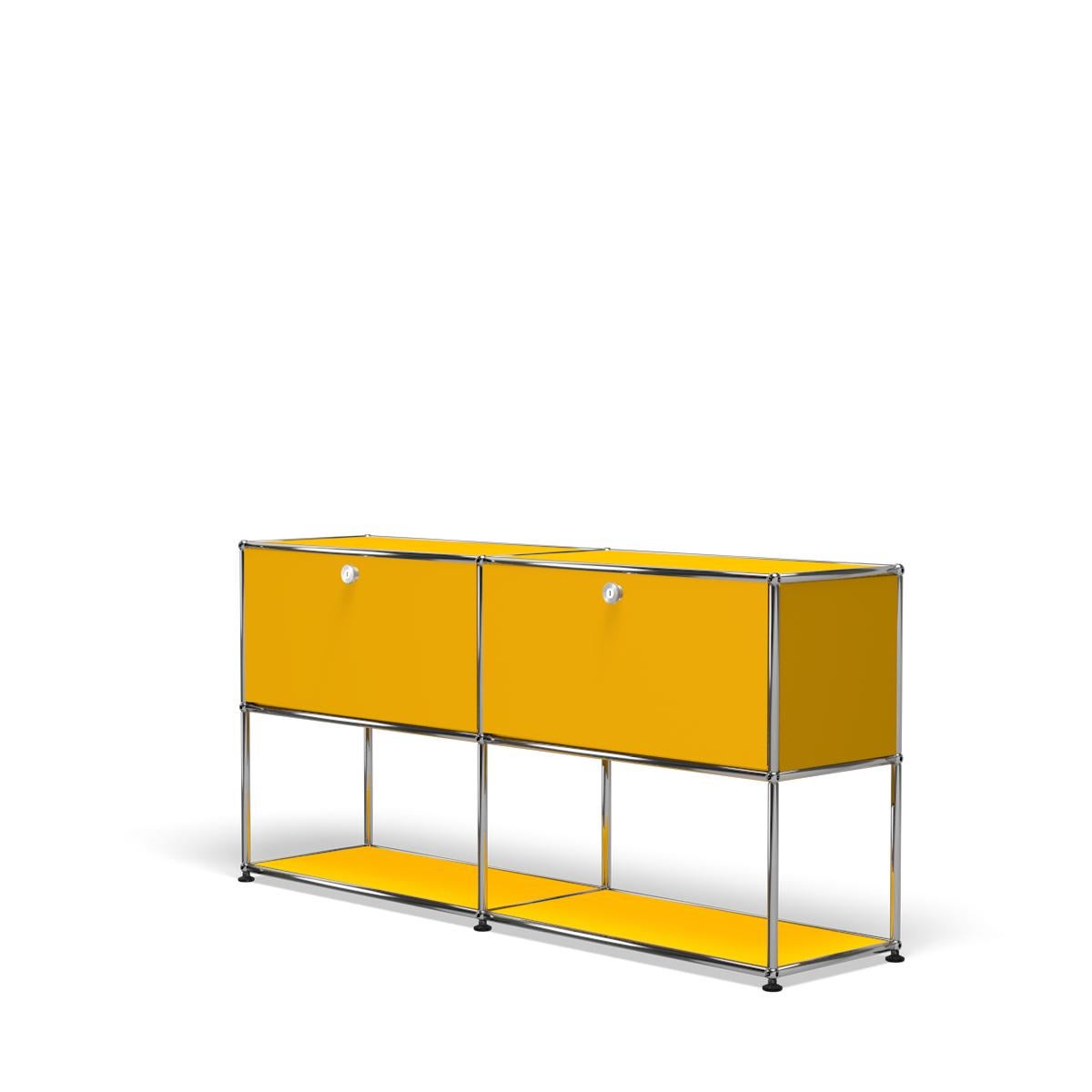 For Sale: Yellow (Golden Yellow) USM Haller Credenza F2 Storage System 2
