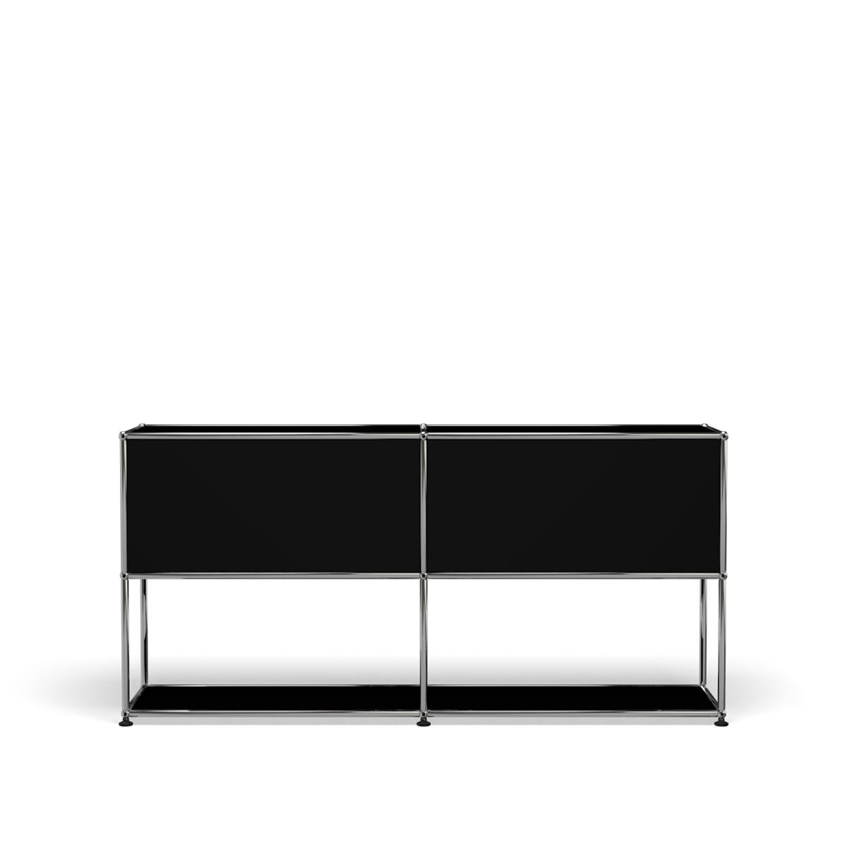 For Sale: Black (Graphite Black) USM Haller Credenza F2 Storage System 4