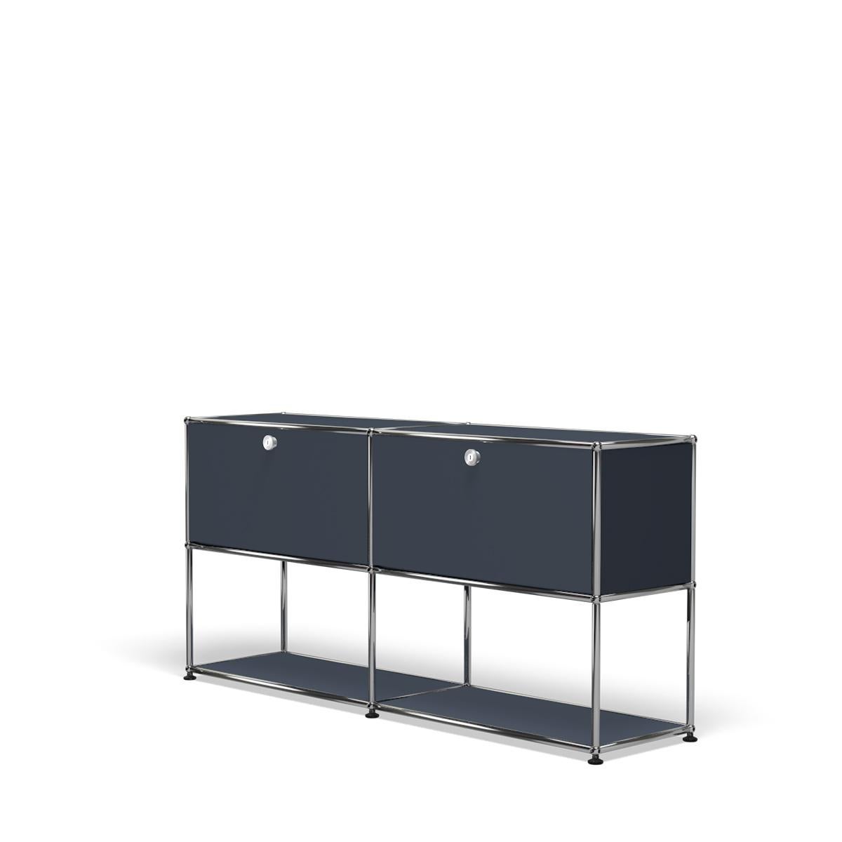 En vente : Gray (Anthracite) Usm Haller Crédence F2 Système de rangement 2