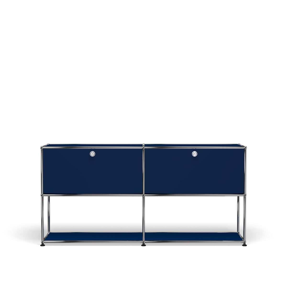 For Sale: Blue (Steel Blue) USM Haller Credenza F2 Storage System